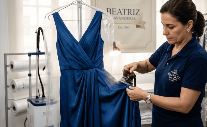 O vestido de festa encostado no armário: por que lavar em casa pode arruinar sua peça especial?